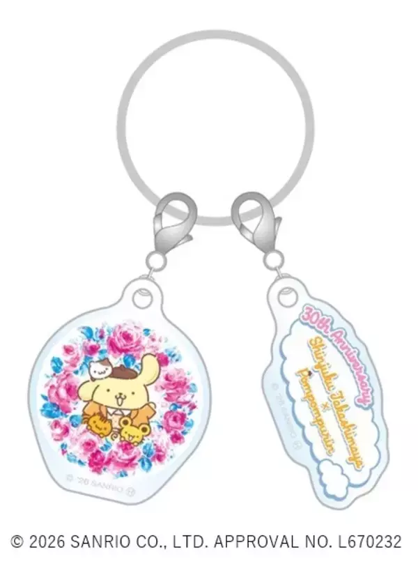 「「サンリオ」ポムポムプリンが“新宿タカシマヤ”でお買い物♪ コラボ限定ショッパーはファン必携！30周年記念コラボ企画がスタート【5月8日～】」の画像