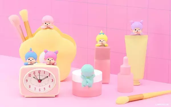 パステルカラーがカラフルなモンチッチ登場♪ 「モンチッチ」日常に溶け込むデコレーションフィギュア「HIPPERS」第2弾が登場
