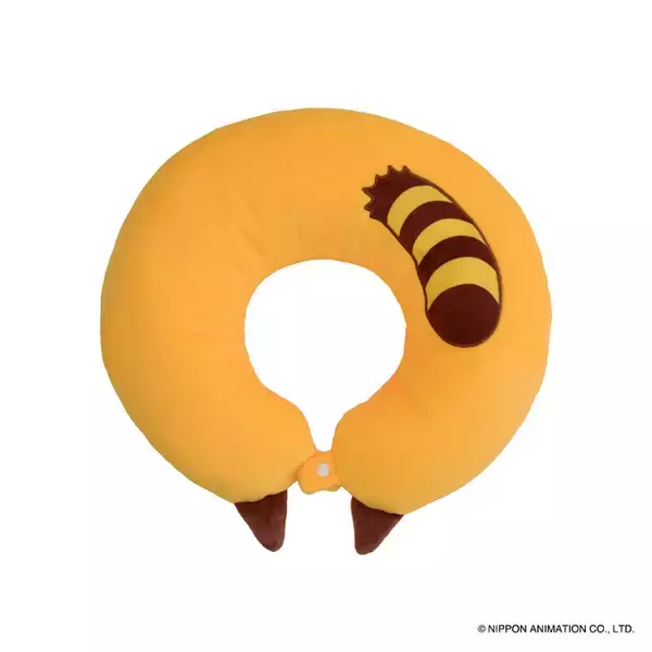 「ラスカルがあなたの旅をサポート＆癒し♪ かわいい「2WAYネックピロー＆クッション」「トラベルケースベルト」が登場」の画像