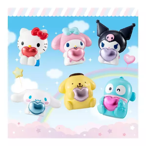 「ぷっくりツヤがかわいい♪「ハローキティ」「シナモロール」ら サンリオキャラクターズが“風船”みたいなソフビフィギュアに」の画像