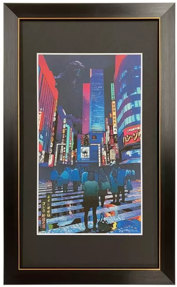 「ゴジラ」×浮世絵！新宿、道頓堀、そしてススキノにも…ネオン煌めく都市に再び“怪獣王”現る!! シリーズに新作登場