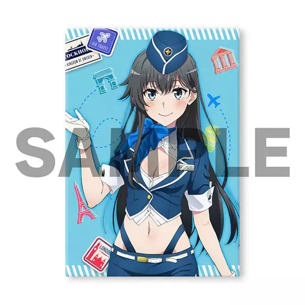 ヘソ出しルックにドキドキ☆「俺ガイル」雪乃、結衣、いろは、小町がCA風コス衣装で登場♪