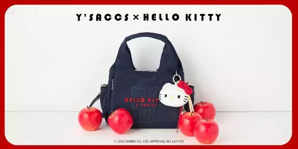 「ハローキティ」のさり気ない可愛さを凝縮！ バッグやポシェット…「Y'SACCS」コラボがおしゃれ♪