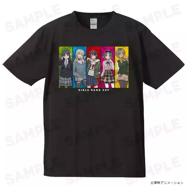 「ガールズバンドクライ」トゲナシトゲアリの"赤"が輝くTシャツやタペストリーが登場！仁菜、桃香らの新作グッズ受注開始
