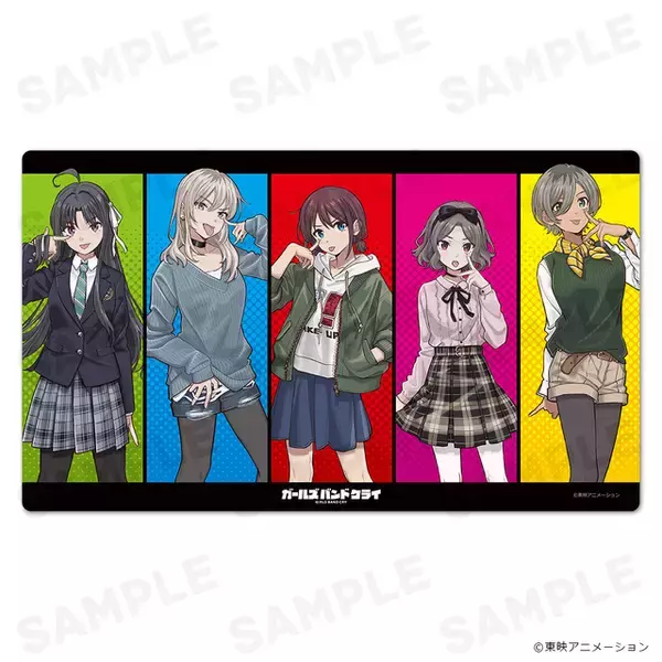「「ガールズバンドクライ」トゲナシトゲアリの"赤"が輝くTシャツやタペストリーが登場！仁菜、桃香らの新作グッズ受注開始」の画像