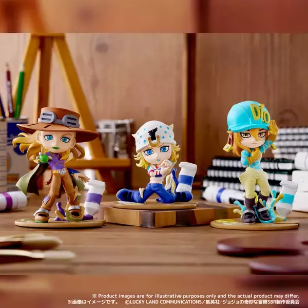「「スティール・ボール・ラン ジョジョの奇妙な冒険」ジョニィ、ジャイロ、ディエゴがデフォルメフィギュアに！「PalVerse Palé.」登場☆」の画像