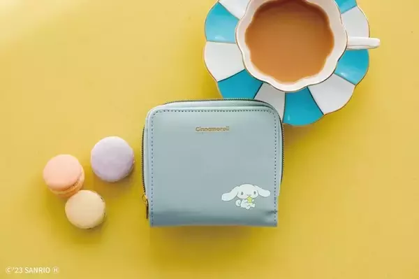 「サンリオ」パステルカラーがかわいい♪ シナモロールが二つ折りの財布になって登場！
