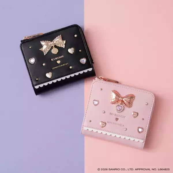 「「サンリオ」マイメロ＆クロミ、サマンサベガとコラボ♪ 即完売だったフラッター第2弾が登場☆キュートな長財布も」の画像