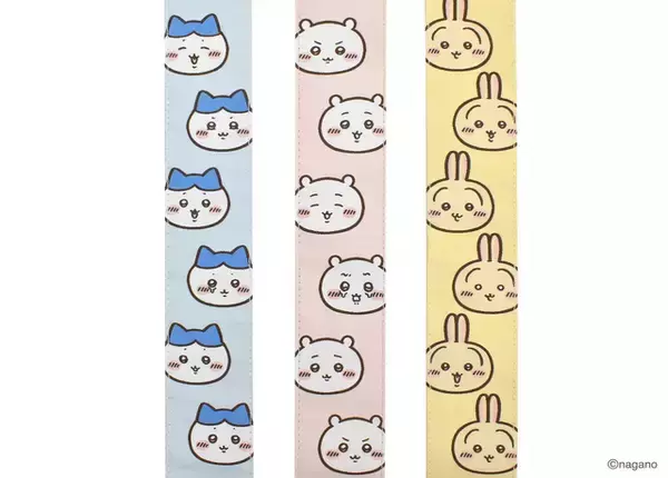 「「ちいかわ」ハチワレ、うさぎ達のおかおをドドンとデザイン♪ ストラップ登場」の画像