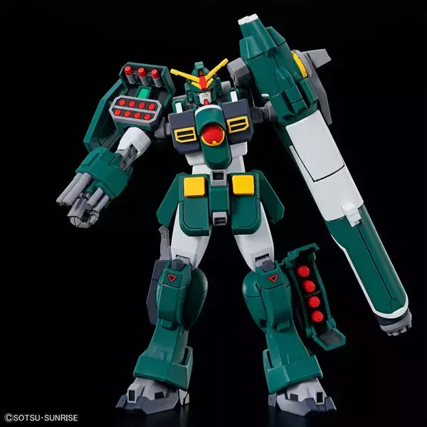 「「機動新世紀ガンダムX」より「ガンダムレオパルド」のHGガンプラが抽選販売受付中！ インナーアームガトリングの変形と、左腕との合体・収納ギミックが再現」の画像