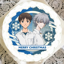 「エヴァ」“今度こそ君を幸せにするよ” クリスマスは渚カヲルと2人きり!? レイやアスカたちの缶バッジ付きクリスマスケーキ、襲来！
