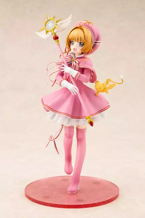 「「カードキャプターさくら」さくらちゃんの [包囲(シージュ)]コスチュームVer.フィギュアが発売！ケロちゃんも一緒♪」の画像