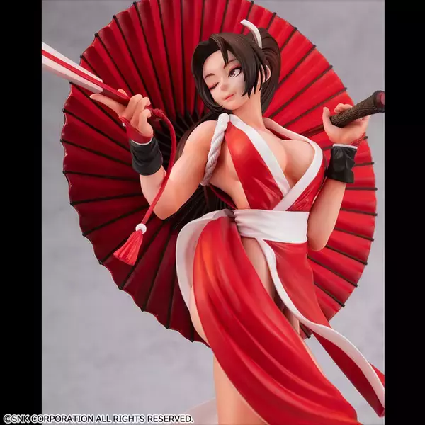 「“魅惑の女忍者”「KOF'98」不知火舞がヒロアキ先生の描き下ろしを基に立体化！ 凛とした立ちポーズに大胆な後ろ姿を披露」の画像