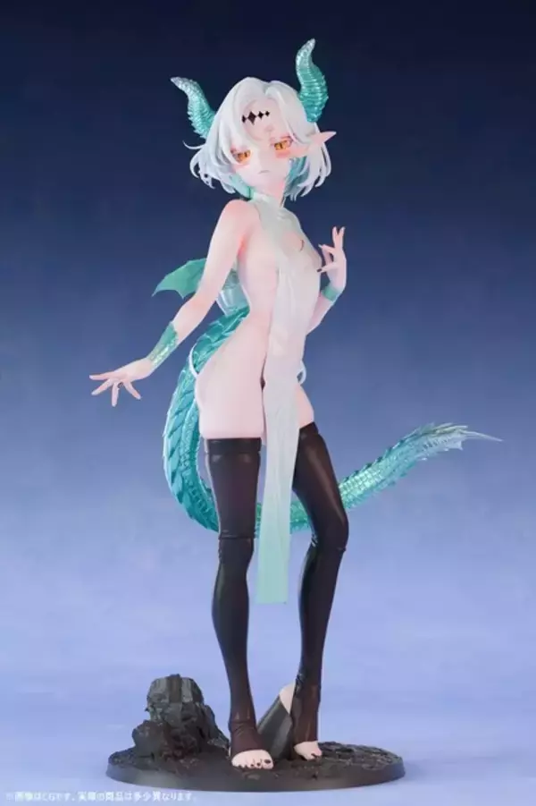 「布面積ちっさ…！華奢なボディ＆露わな白肌が神秘的♪ ドラゴン娘がオリジナルフィギュア化」の画像