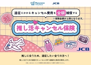 「推し活キャンセル保険」誕生！遠征のキャンセル費用補償で「推し活」を後押し！JCB販売