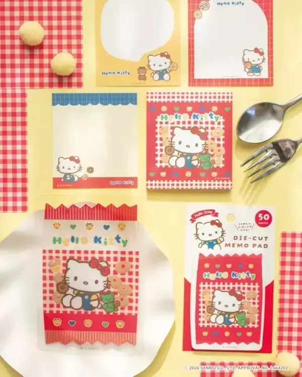 「レトロ可愛い♪キティ、シナモロール、パティ＆ジミーらがお菓子モチーフの文具に！新登場」の画像