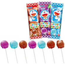ドラえもんの顔が可愛い♪スティックキャンディーが3つの味で登場！