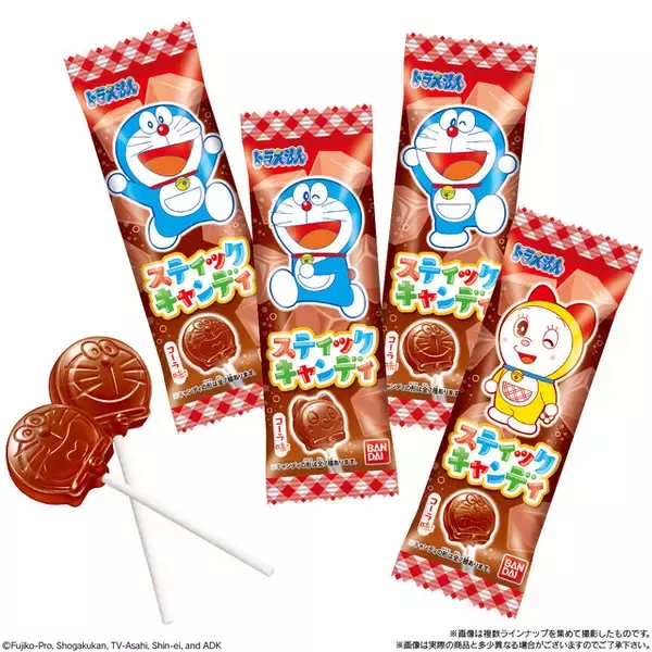 「ドラえもんの顔が可愛い♪スティックキャンディーが3つの味で登場！」の画像