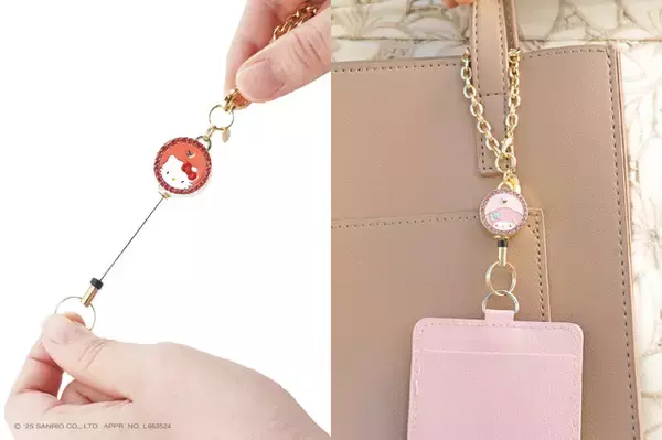 「「サンリオ」大人世代の心をくすぐる♪ キティやシナモン、クロミの便利ポーチ、リール式キーホルダー、ルーペが登場」の画像