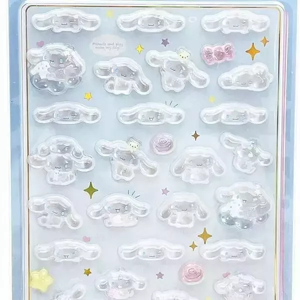 「「サンリオ」キティやマイメロの“ボンボンドロップシール”もカワイイ♪「はぴだんぶい」キャラも指先サイズに☆」の画像