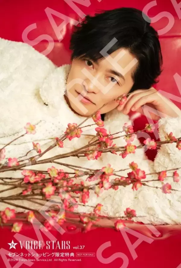 「声優・下野紘、桜との美麗ショットが眼福♪「神の雫」亀梨和也×佐藤拓也が裏表紙に　「TVガイドVOICE STARS」」の画像