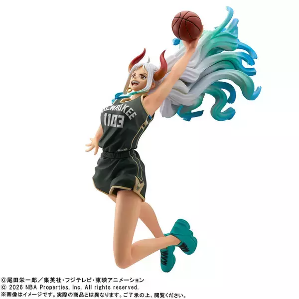 「「ONE PIECE」×NBAコラボフィギュア第4弾が予約受付中！ トラファルガー・ローとヤマトがユニフォーム姿は必見」の画像