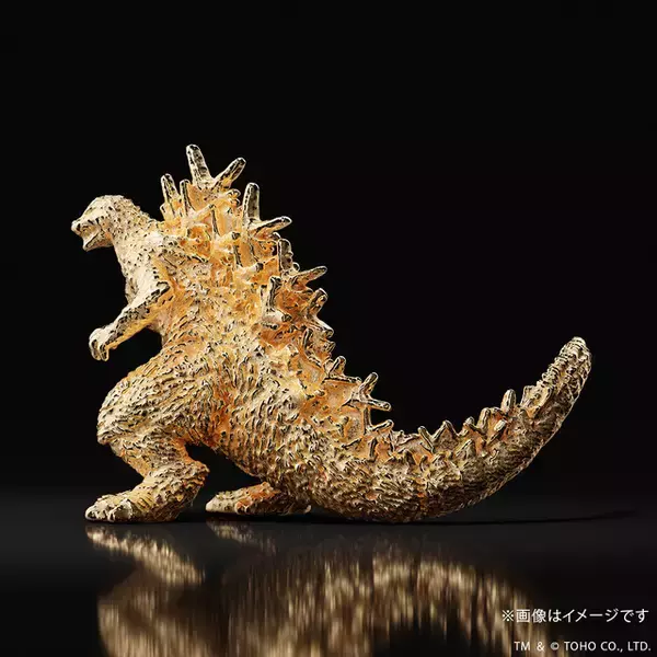 「世界で100体限定♪ 「ゴジラ-1.0」金のゴジラ登場！新たなアクションポーズで再び降臨」の画像