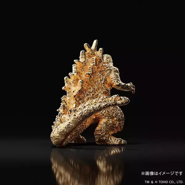 「世界で100体限定♪ 「ゴジラ-1.0」金のゴジラ登場！新たなアクションポーズで再び降臨」の画像