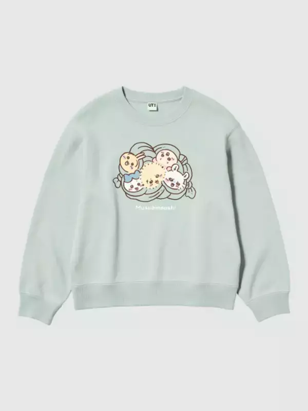 ちいかわ、ハチワレ、うさぎが可愛くデザイン♪ 「ちいかわ」×ユニクロ「UT」コラボスウェットが発売！ 色んなシーンで着こなしたい