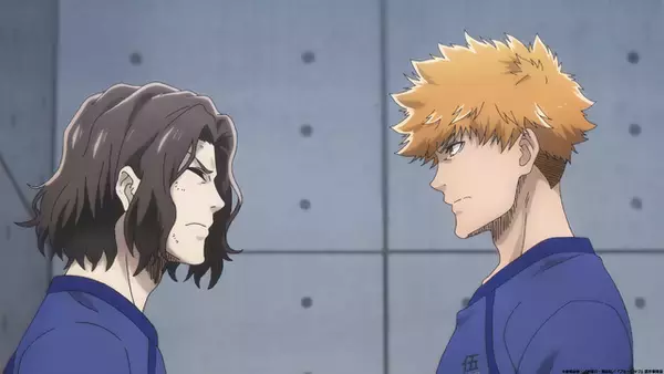 「秋アニメ「ブルーロック」凪誠士郎（CV：島﨑信長）＆御影玲王（CV：内田雄馬）率いるグループ最強チームVとの最終決戦！第8話先行カット」の画像
