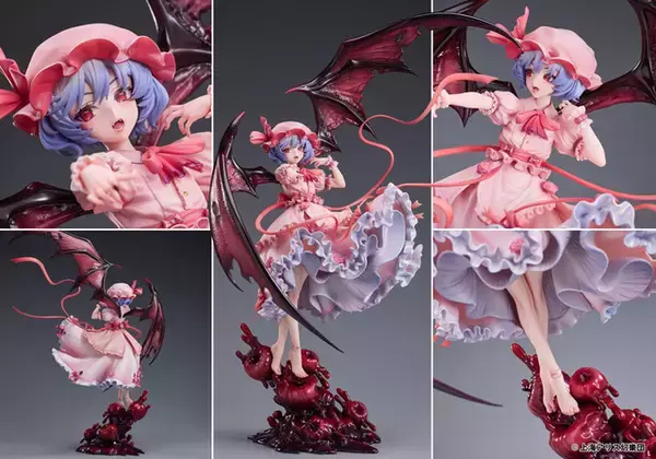 「“こんなに月も紅いから本気で殺すわよ”「東方Project」レミリアがフィギュア化！あみあみでは限定特典「A2クリアポスター」付きも」の画像