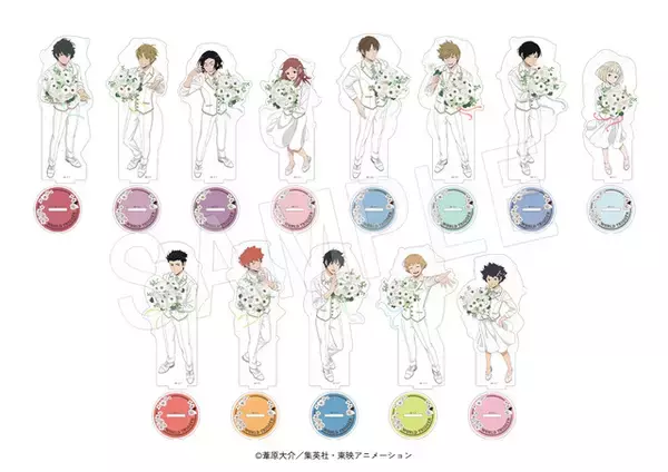 「「ワールドトリガー」ジャンプフェスタ2026にて新作グッズを先行販売！ 花束を抱えた太刀川、二宮、生駒らボーダー隊員が集結」の画像