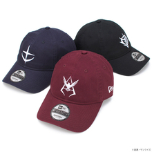 「機動戦士ガンダム」地球連邦軍、ジオン公国軍、シャアのマークをシンプルデザイン♪「NEW ERA(R)」コラボキャップが登場