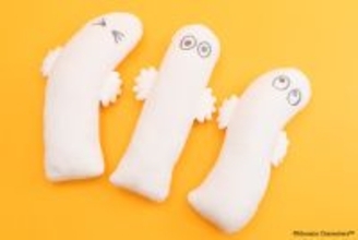 「ムーミン」ニョロニョロのアイテムが大集結！ 蓄光仕様のクッション、ステッカー、キーホルダーなど♪