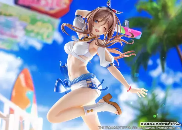 “サマーマ！”「学園アイドルマスター」姫崎莉波が「キミとセミブルー」のイラストをもとに立体化！ 抜群のプロポーションと夏らしい爽やかな躍動感をお手元でも