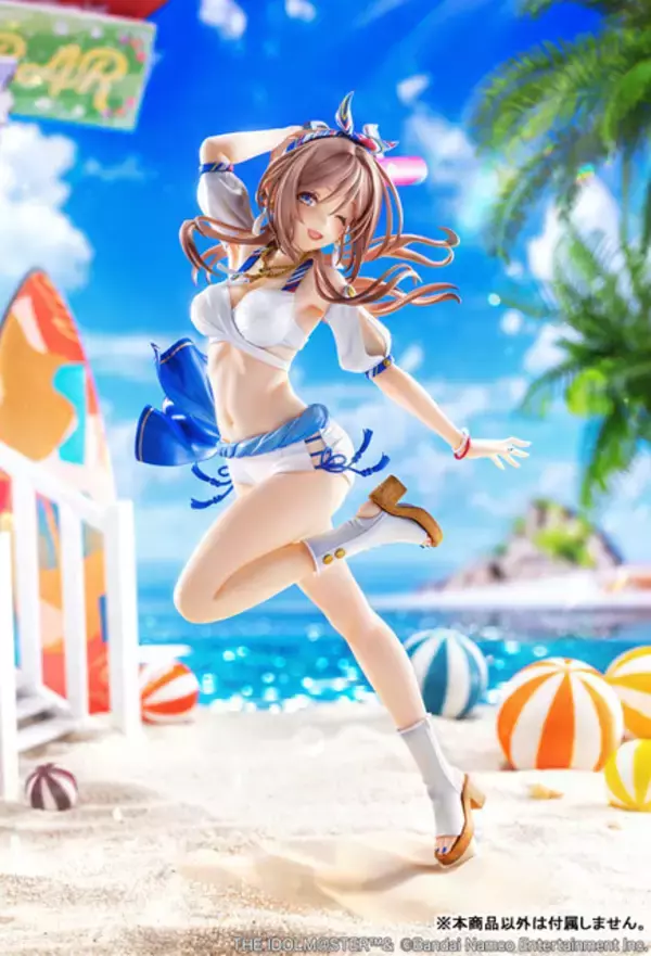 「“サマーマ！”「学園アイドルマスター」姫崎莉波が「キミとセミブルー」のイラストをもとに立体化！ 抜群のプロポーションと夏らしい爽やかな躍動感をお手元でも」の画像
