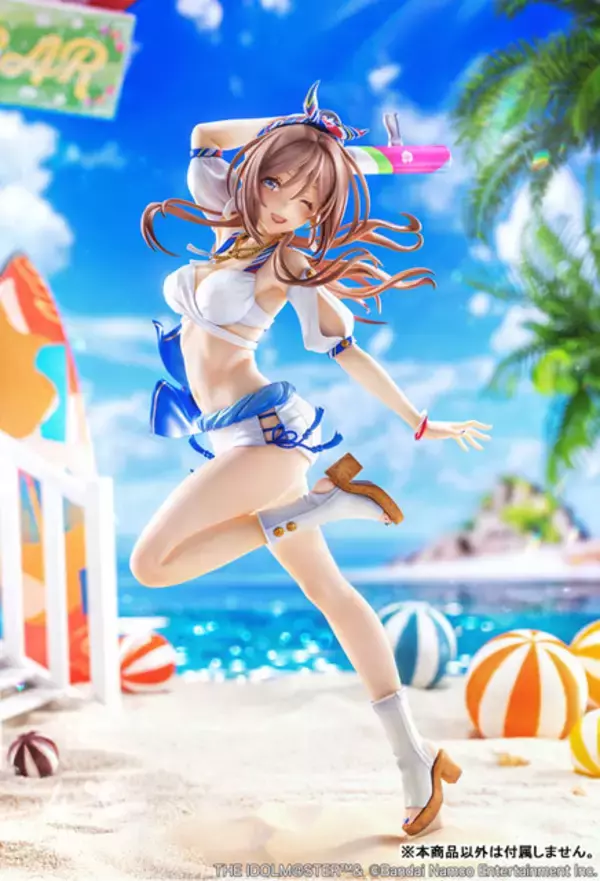「“サマーマ！”「学園アイドルマスター」姫崎莉波が「キミとセミブルー」のイラストをもとに立体化！ 抜群のプロポーションと夏らしい爽やかな躍動感をお手元でも」の画像