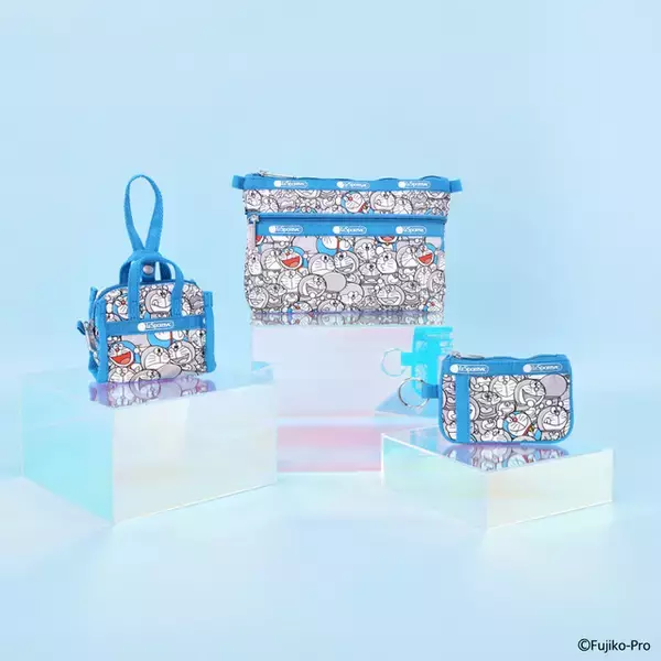「「ドラえもん」どこでもドアから飛び出すドラえもん&のび太や、タイムマシンをデザイン！N.Y発「レスポートサック」バッグコレクション登場」の画像