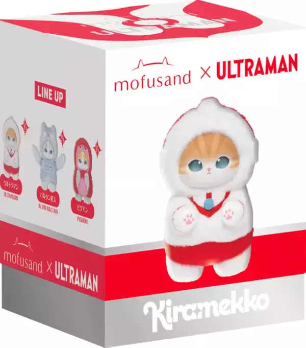 「ウルトラマンに扮したにゃんこが可愛すぎる♪ 「mofusand×ウルトラマン」話題のコラボアクセぬいぐるみも登場！原宿に「ウルトラマート」オープン」の画像