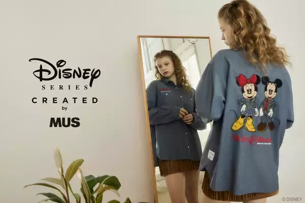 「ミッキー＆ミニーがデニムスタイルに！秋冬コーデにもってこい☆シャツ、バッグ、ぬいが登場「MM DENIM STYLE COLLECTION」9月2日発売」の画像