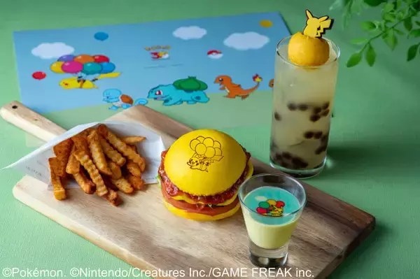 「「ポケモン」そらとぶ“ピカチュウ”のパフェや、オールイエローのバーガーも☆ 「グランド ハイアット 東京」のフード＆スイーツがかわいい！」の画像