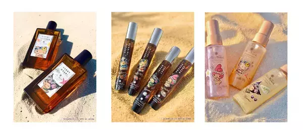 「「サンリオ」みちょぱプロデュースブランド「プア ナナラ」とコラボ！こんがり肌のキティ、クロミ、マイメロ、ポチャッコの香水＆ジェルが登場♪」の画像