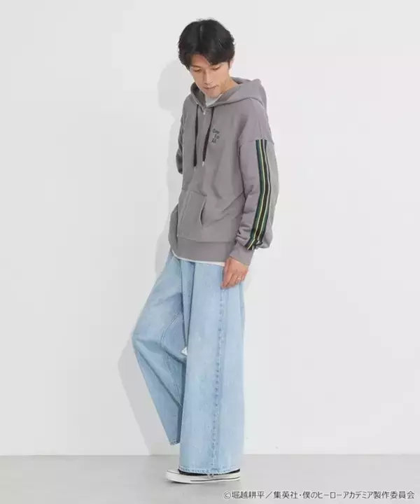 「「ヒロアカ」デクや爆豪たちのヒーローコスチュームをオマージュ！「earth music＆ecology Japan Label」コラボアイテムが登場」の画像