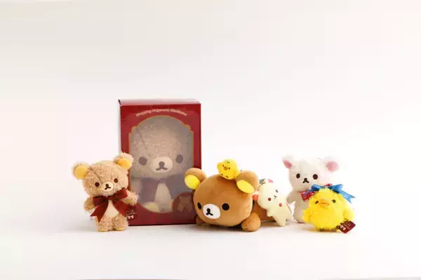「「リラックマ」チェック＆リボンで上品、ふわふわ！ “ぬいぬいリラックマ”が登場」の画像