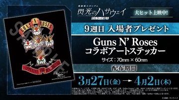 「ガンダム 閃光のハサウェイ」Ξガンダムたちがガンズ・アンド・ローゼズとコラボ！9週目入プレはステッカー【3月27日～】