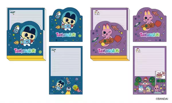 「「たまごっち」初代～Paradiseまで！まめっちやみゃおっちと宇宙でエンジョイ！30周年記念デザインの文具シリーズが新登場♪」の画像