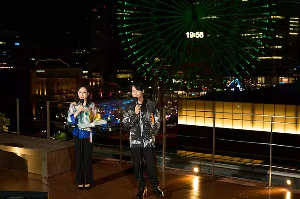 「「呪術廻戦」横浜の夜空に“帳”が降りる！虎杖悠仁役・榎木淳弥が「コスモクロック21」点灯式に登場【レポート】」の画像