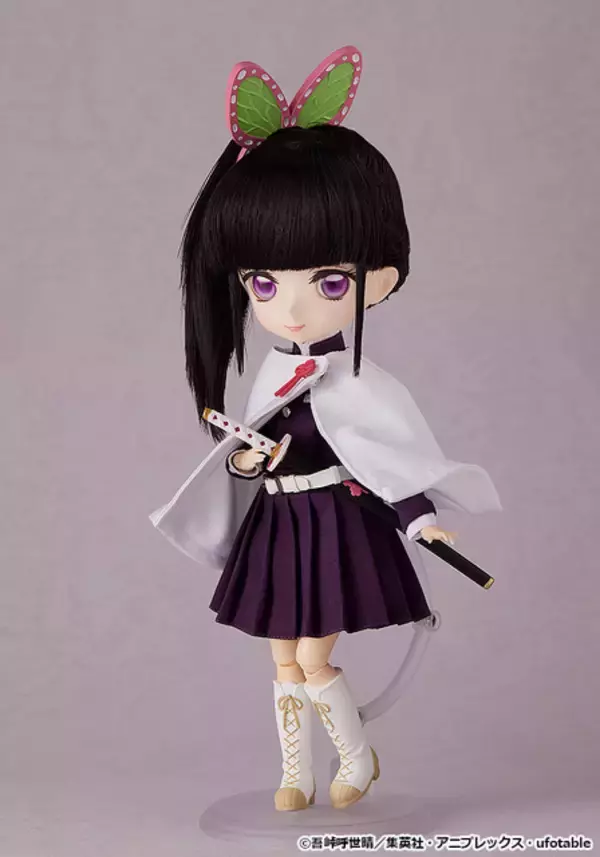 「「鬼滅の刃」栗花落カナヲが“Harmonia humming”からドール化♪ 特徴的な髪飾りや日輪刀も作り込み◎」の画像