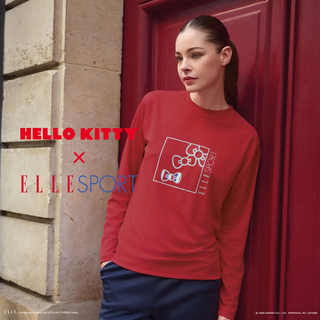 「サンリオ」キティと一緒に日常もスポーツもキュートに♡「 ELLE SPORT」との コラボアパレルが新登場