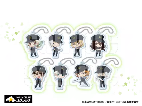 「「Dr.STONE」千空やゲン、羽京たちが警察官に変身！ 描き下ろしグッズが当たる「モーリーオンラインスクラッチ」登場」の画像